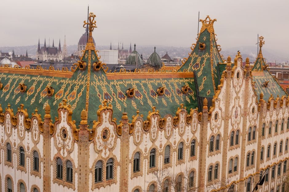 Díszes építészet Budapesten.